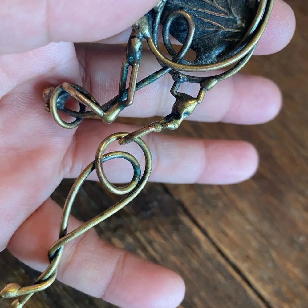 Handmade Brass Brooch - Picture 2 of 8